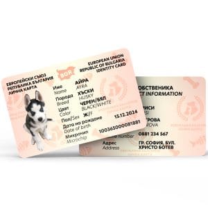 Персонализирана карта за домашен любимец